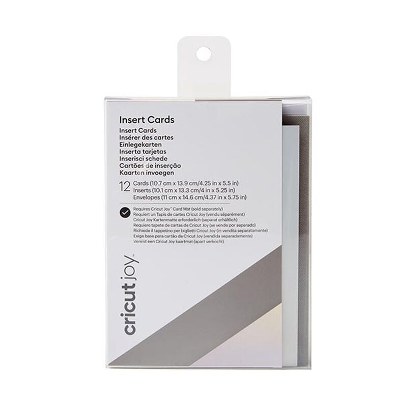 Cartões Cricut Joy Grey Holo [ 12 Unidade ] – cinzento/prateado metálica,  image number 1