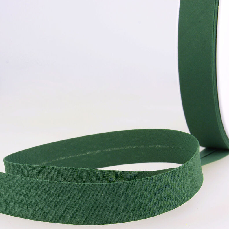 Fita de viés Polycotton [20 mm] – verde escuro,  image number 1