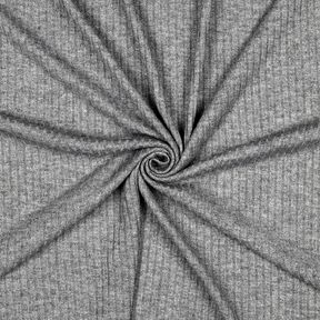 Malha canelada Lurex – cinzento-prateado/prata metálica, 