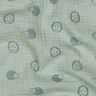 Musselina/ Tecido plissado duplo Ouriço | Poppy Fabrics – menta clara/verde escuro,  thumbnail number 2