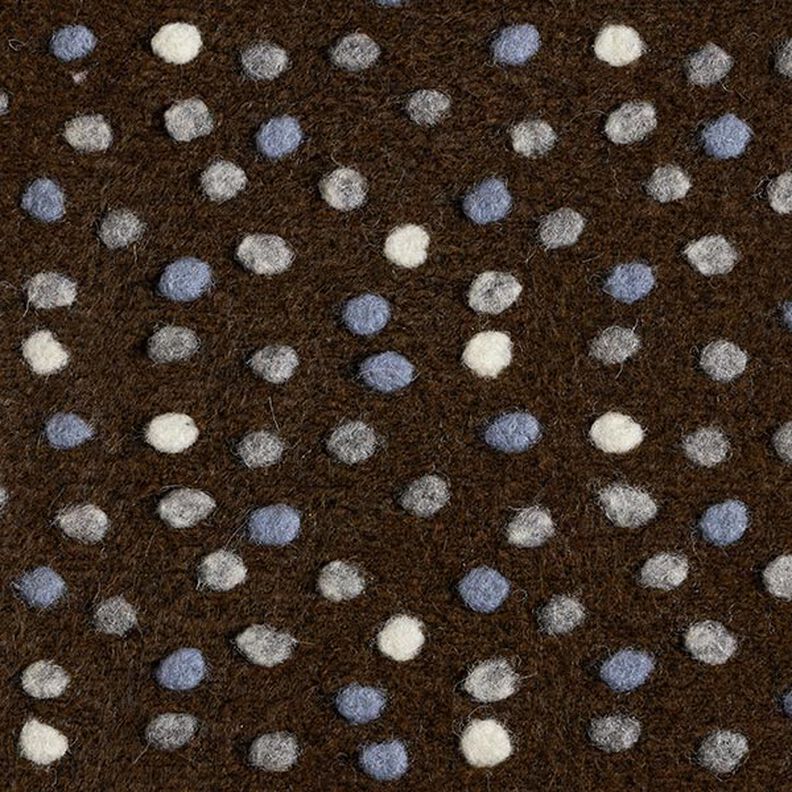 Malha de lã Borbotos coloridos – castanho escuro,  image number 1