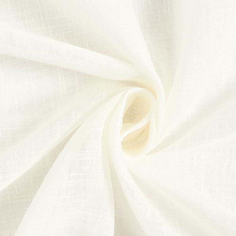 Tecido para cortinados Voile Look linho 300 cm – branco sujo,  image number 1