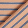 Jersey de algodão Riscas estreitas e largas – cobre/azul ganga,  thumbnail number 4