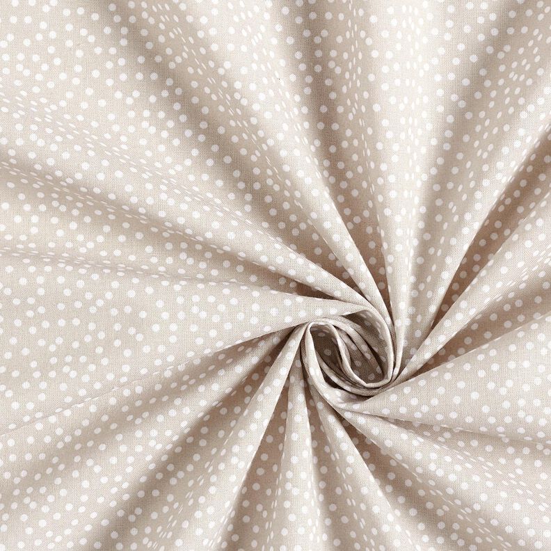 Tecido de algodão Cretone Pintas irregulares – cor de areia,  image number 4