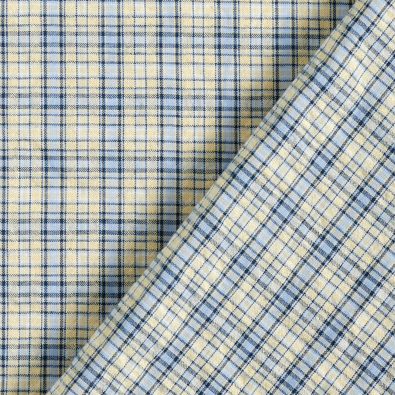 Mistura de algodão Xadrez – amêndoa/azul claro,  image number 5