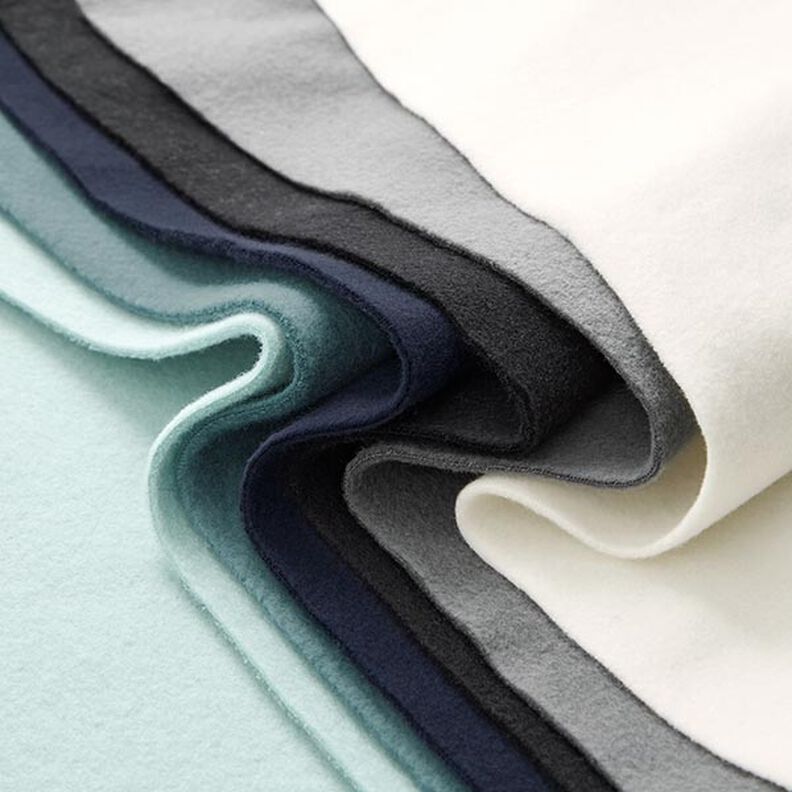 Tecido polar de algodão Liso – azul-noite,  image number 6