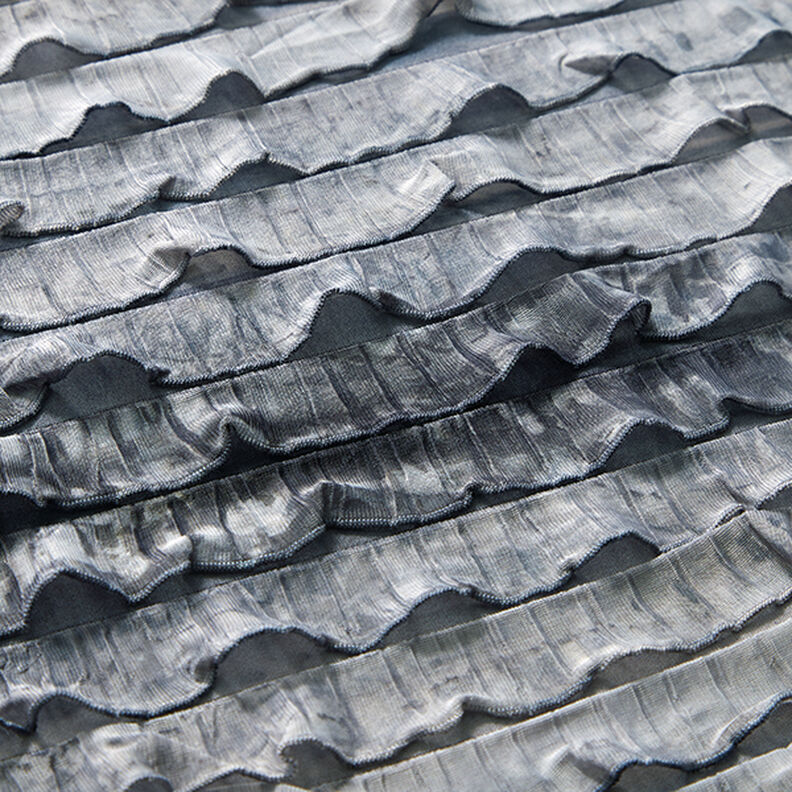 Jersey Folhos Batik Riscas diagonais – cinzento claro,  image number 2