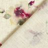 Mix de linho e viscose Flores em aguarela – natural/uva,  thumbnail number 4