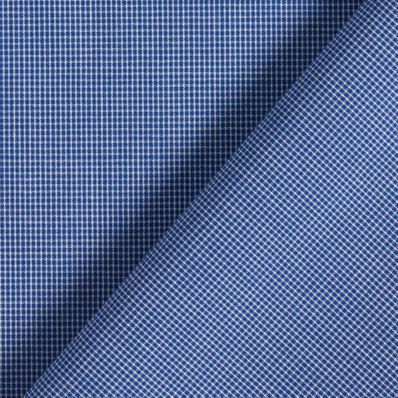 Tecido para camisas Xadrez Mini – branco/azul ganga,  image number 4