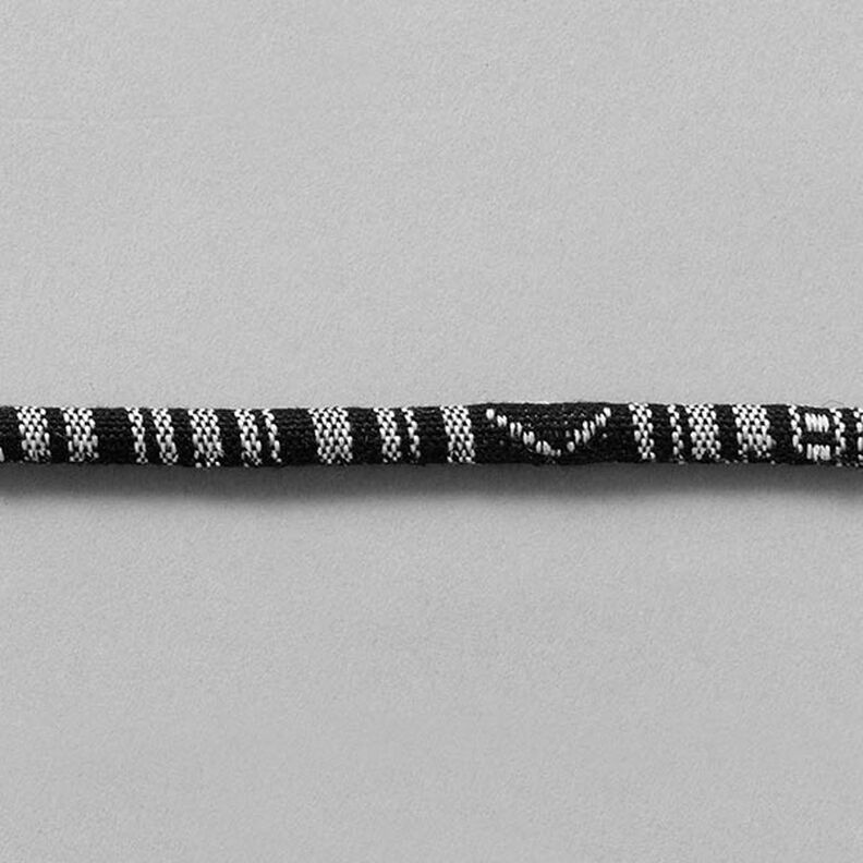 Cordão Étnico [6mm] – preto/branco,  image number 2