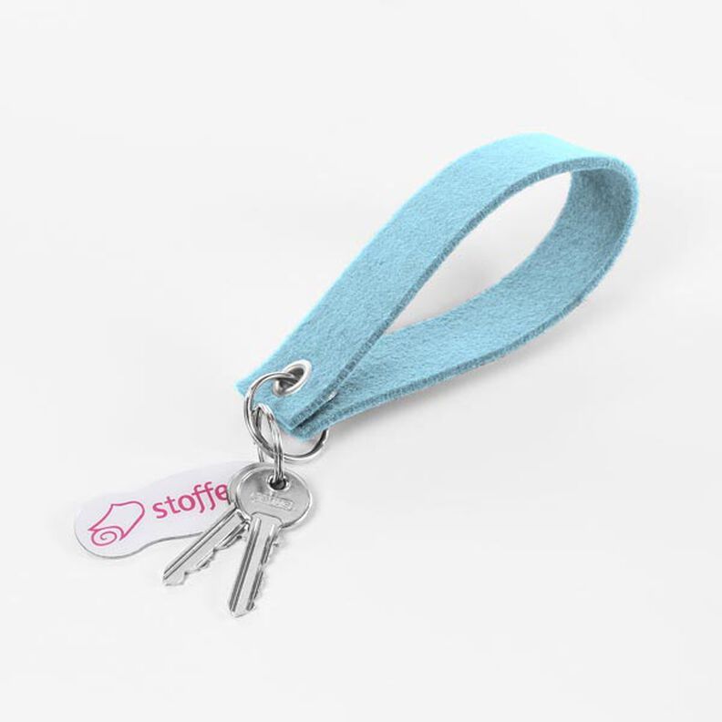 Feltro 90 cm / 3 mm de espessura – azul claro,  image number 5