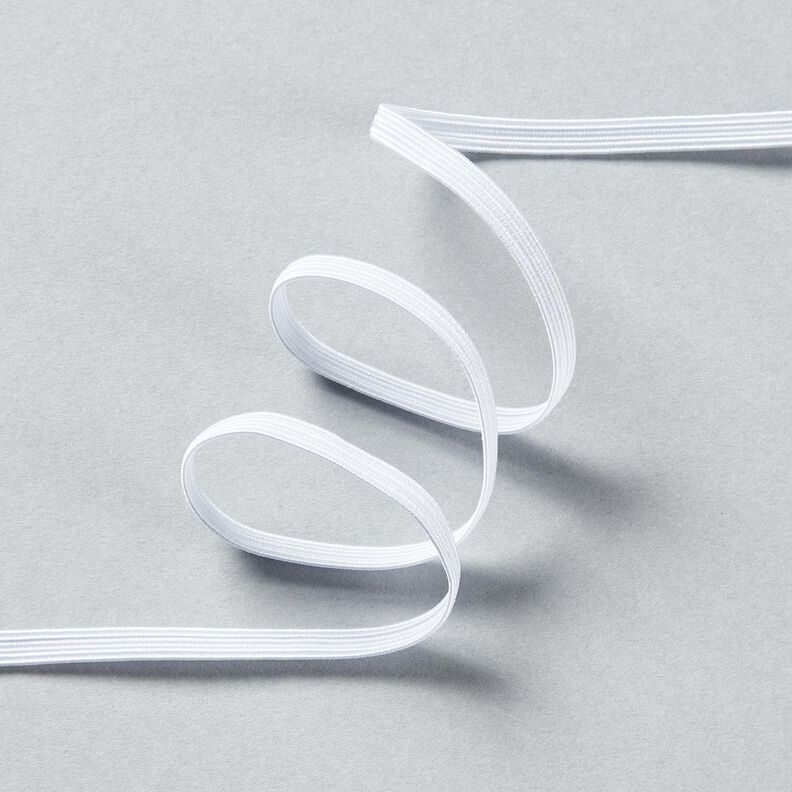 Fita elástica [10 m | 5 mm] – branco,  image number 2
