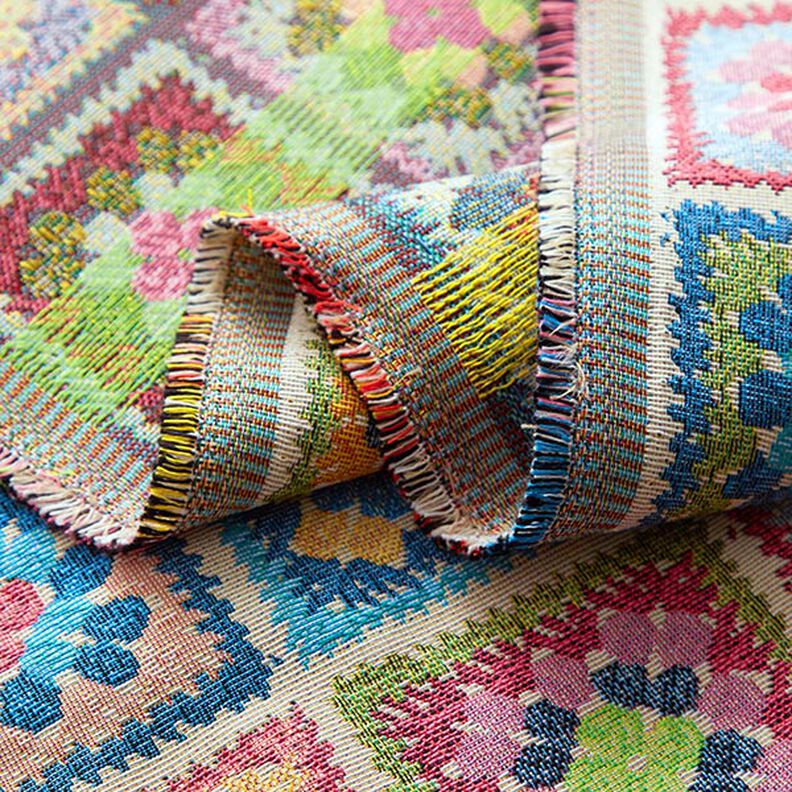 Tecido para decoração Gobelina Aspeto de crochê – bege claro,  image number 3