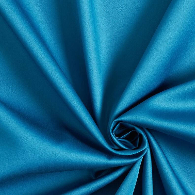 Cetim de algodão Liso – azul petróleo claro,  image number 1