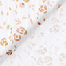 Musselina/ Tecido plissado duplo Flores abstratas – branco,  thumbnail number 4