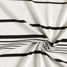 Malha jacquard com riscas irregulares – branco sujo/preto | Retalho 50cm,  thumbnail number 4