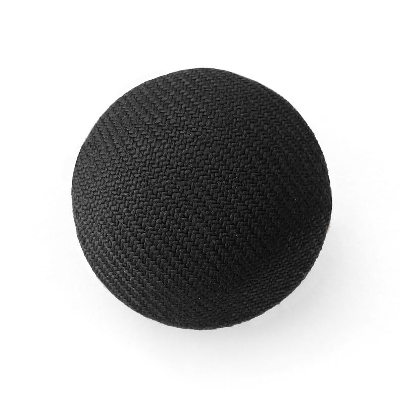 Botão hemisférico forrado Gloss – preto,  image number 1