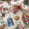 Tecido para decoração Meio linho Panamá Época de Natal nostálgica – natural/vermelho,  thumbnail number 2