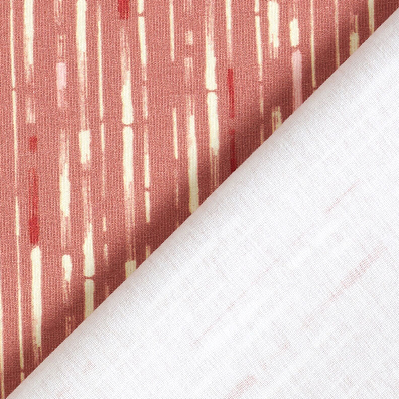 GOTS Jersey de algodão Riscas | Tula – rosa embaçado/terracota,  image number 4