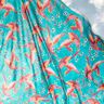 Moda de praia Tecido de viscose Pavões e flores – azul marinho/rosa intenso,  thumbnail number 6
