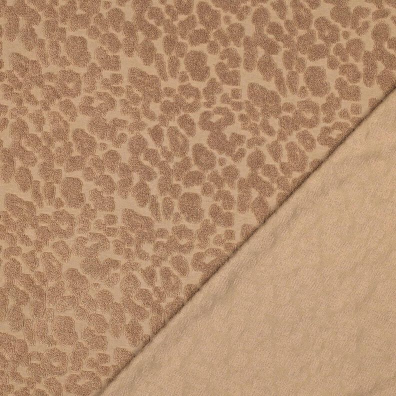 Tecido turco Stretch Leopardo  – castanho claro,  image number 4