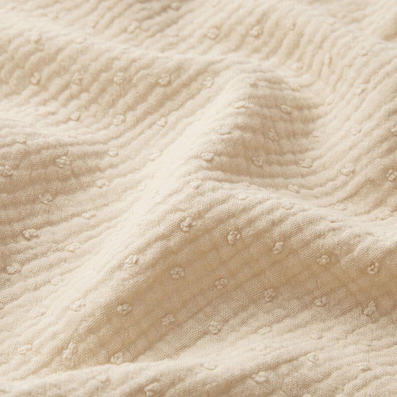 Musselina/ Tecido plissado duplo dobby – natural,  image number 2