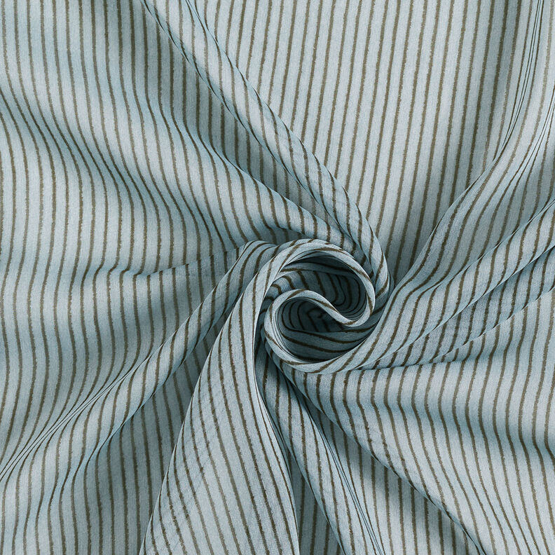 Chiffon de seda Riscas estreitas – azul claro/cinzento escuro,  image number 4