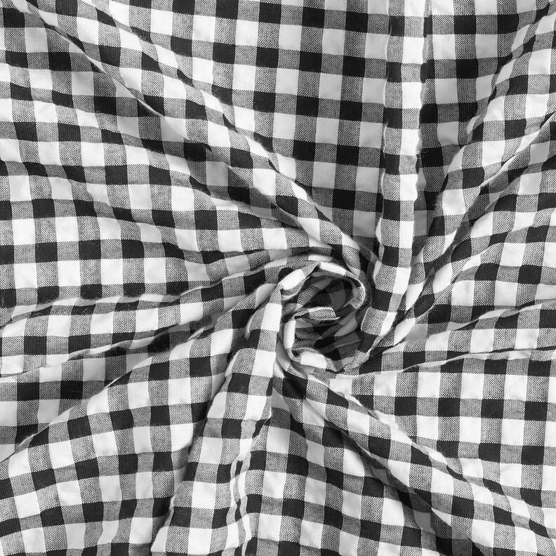 Anarruga Xadrez Vichy grande – branco/preto,  image number 3