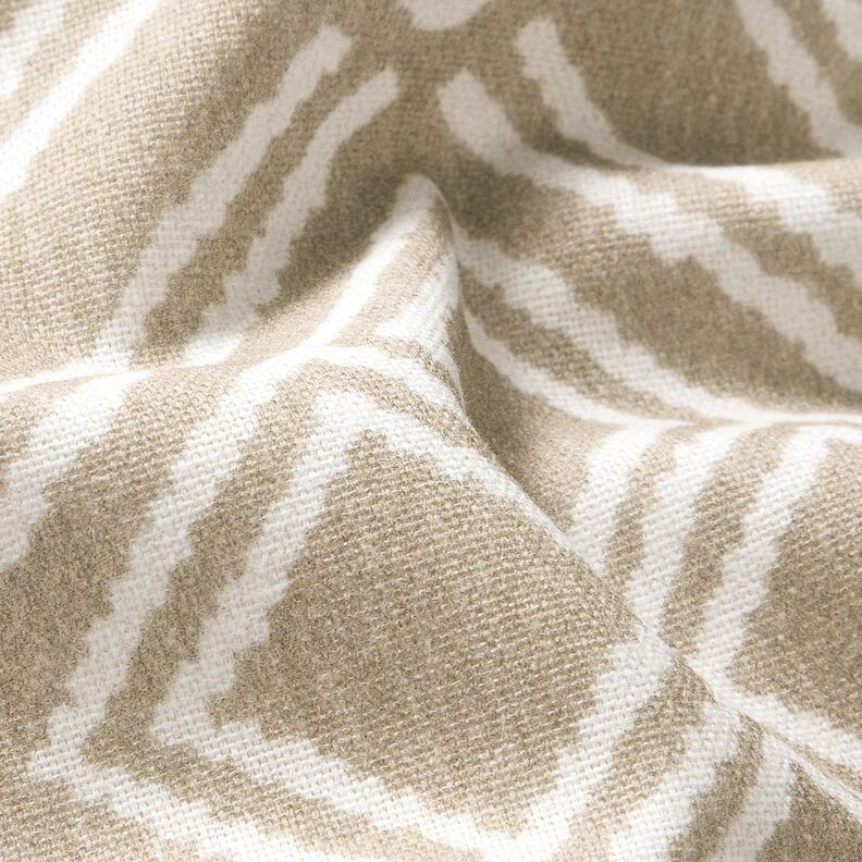 Tecido para decoração Meio linho Panamá Desenho étnico – anémona,  image number 2