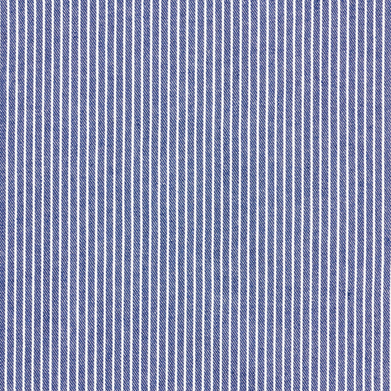 Tecido para blusas Mistura de algodão Riscas – azul-marinho/branco,  image number 1