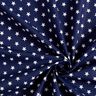 Popelina de algodão estrela médias – azul-marinho/branco,  thumbnail number 5