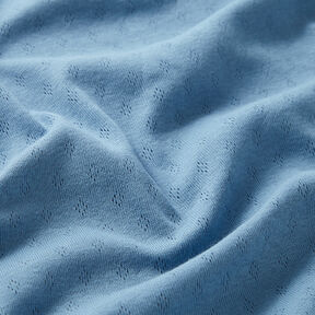 Jersey malha fina com padrão perfurado – azul, 