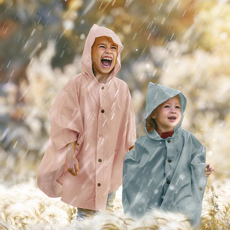 Tecido para impermeáveis liso – rosa-velho claro,  image number 7