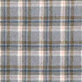 Tecido acolchoado Flanela Xadrez | Poppy Fabrics – cinzento, 