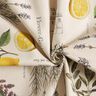 Tecido para decoração Meio linho Panamá Ervas aromáticas – natural/amarelo,  thumbnail number 3