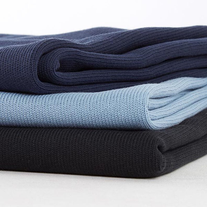 Tecido de malha de algodão – azul-marinho,  image number 5