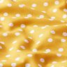 Popelina de algodão pintas grandes – mostarda/branco,  thumbnail number 2