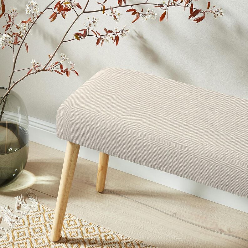 Tecido para decora&ccedil;&atilde;o Sarja de duas cores &ndash; bege claro/natural,  image number 4