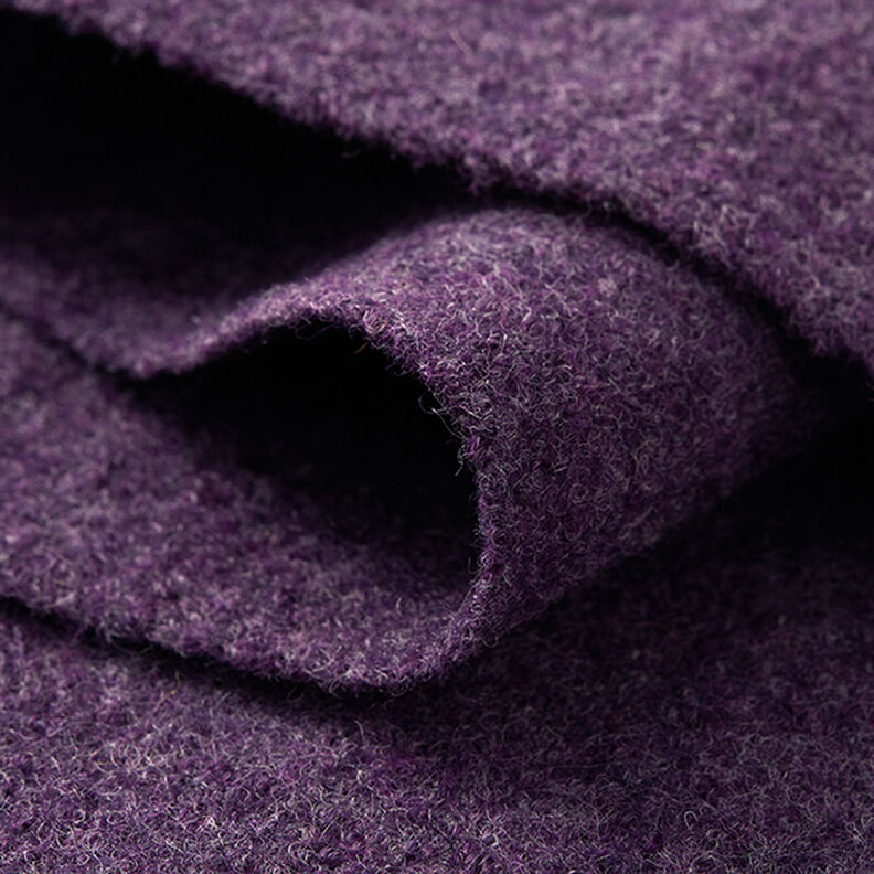 Lã grossa pisoada Melange – ameixa,  image number 4