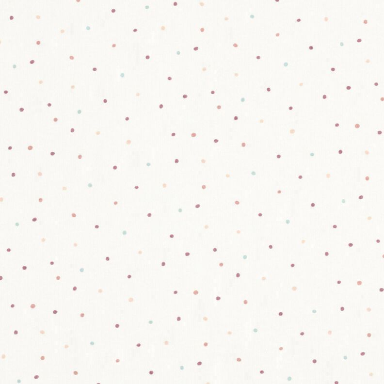 Jersey de algodão Pintas coloridas – branco sujo,  image number 1