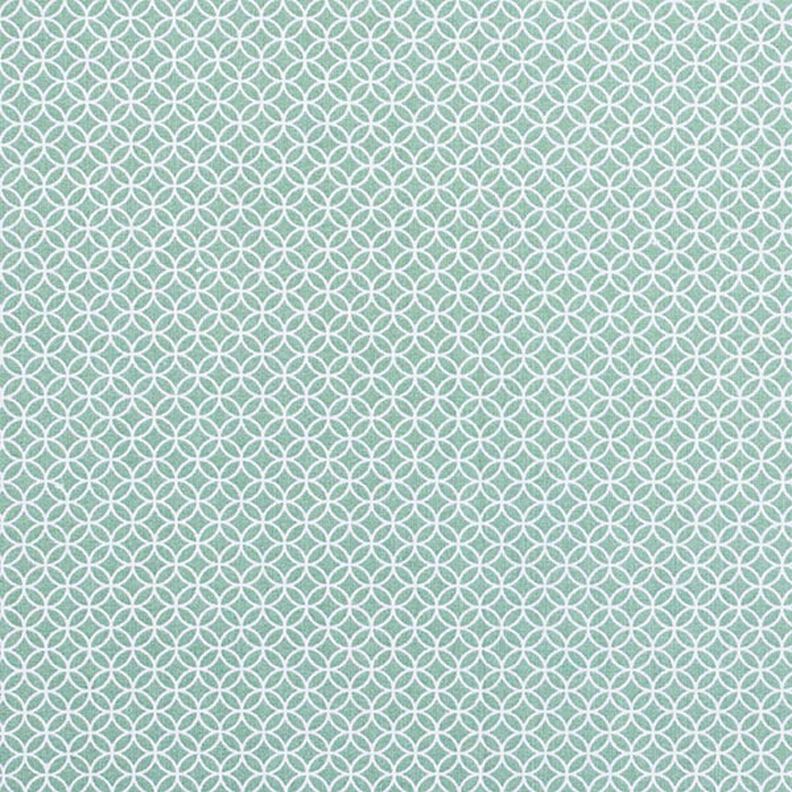 Tecido de algodão Cretone Motivo de azulejo pequeno – verde claro,  image number 1