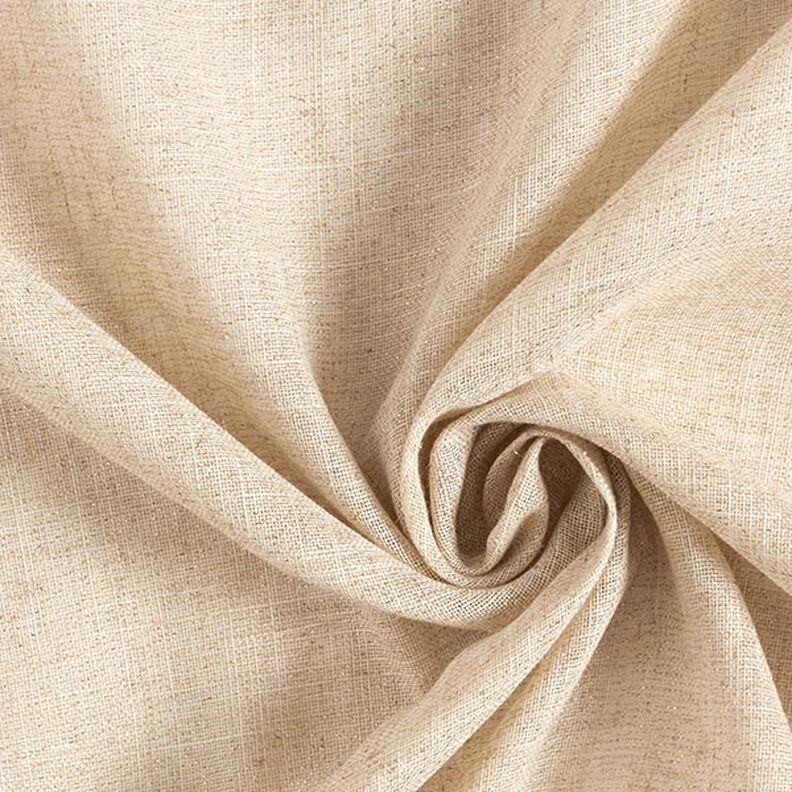 Tecido para decoração Voile Lurex – natural/dourado,  image number 1