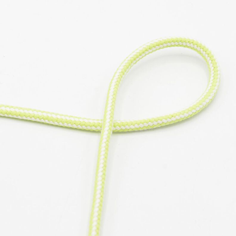Cordão de algodão 2 cores [Ø 8 mm] – verde maçã,  image number 1