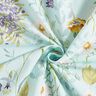Tecido de algodão Popelina Flores silvestres – menta clara/lavanda,  thumbnail number 3