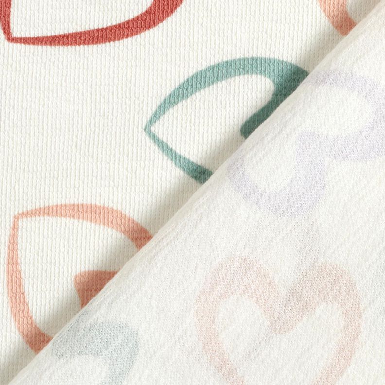 Jersey de algod&atilde;o Cora&ccedil;&otilde;es coloridos &ndash; branco/lil&aacute;s,  image number 4