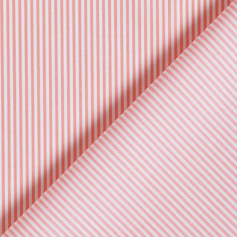 Tecido de algodão Riscas estreitas – branco/laranja-pêssego,  image number 4