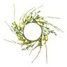 Coroa de flores Decoração com Bagas [Ø11 cm/ 39 cm] – branco/verde,  thumbnail number 1