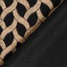 Jersey de viscose Padrão entrançado brilhante – preto/damasco,  thumbnail number 4