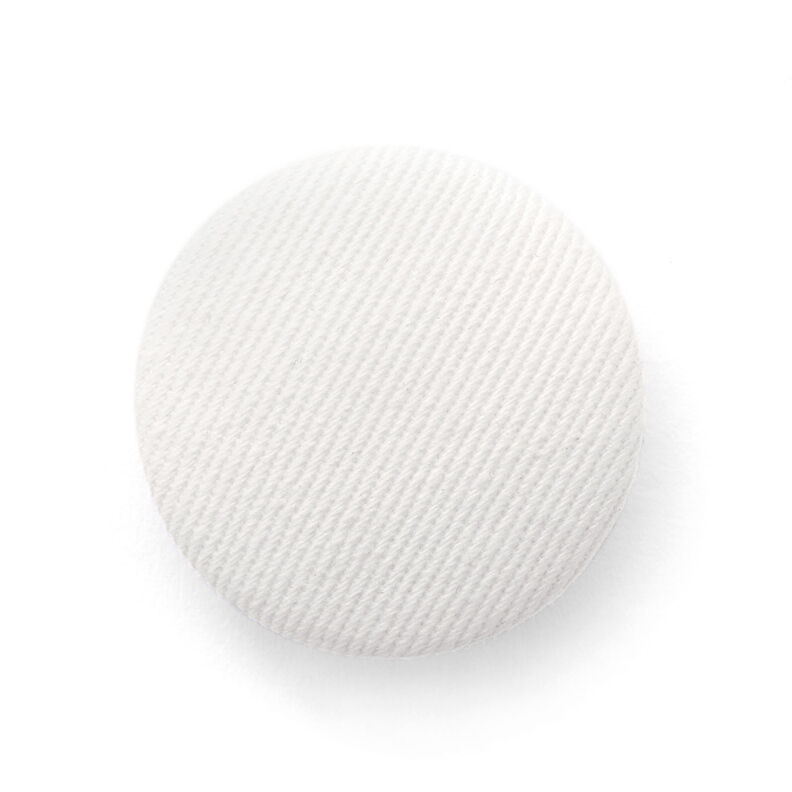Botão forrado, Sarja de algodão – branco sujo,  image number 1