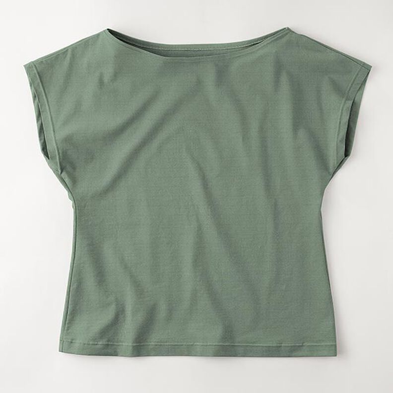 Jersey de algodão médio liso – verde-pinheiro,  image number 8